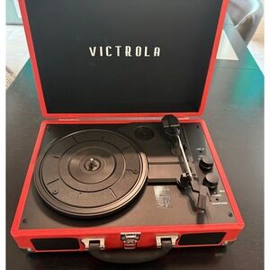 Victrola Vintage 3-Speed Bluetooth Record player red Turntable Parts Repair
